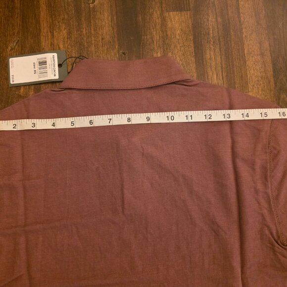 John Varvatos Polo Shirt Men's XS Mauvewood Peace Sign Logo K6497S24 NWT - Picture 11 of 14